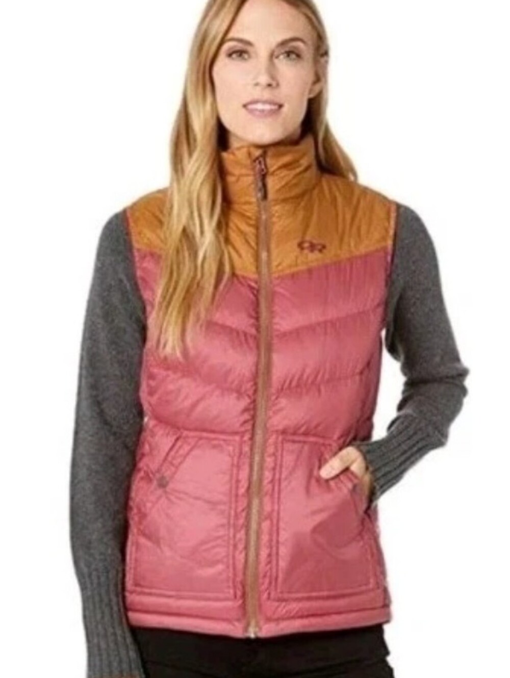 Outdoor Research Garnet Saddle Transcendent down puffer Insulated Vest womens L